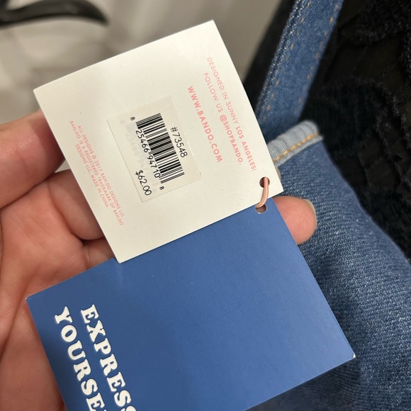 NEW Y2K 90’s Denim Two Tone Logged On Laptop Bag Crossbody Flap w/Removable … - Picture 6 of 7